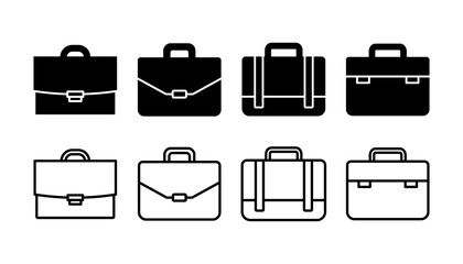 Briefcase icon vector. Portfolio vector icon. suitcase icon
