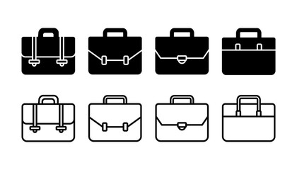 Briefcase icon vector. Portfolio vector icon. suitcase icon