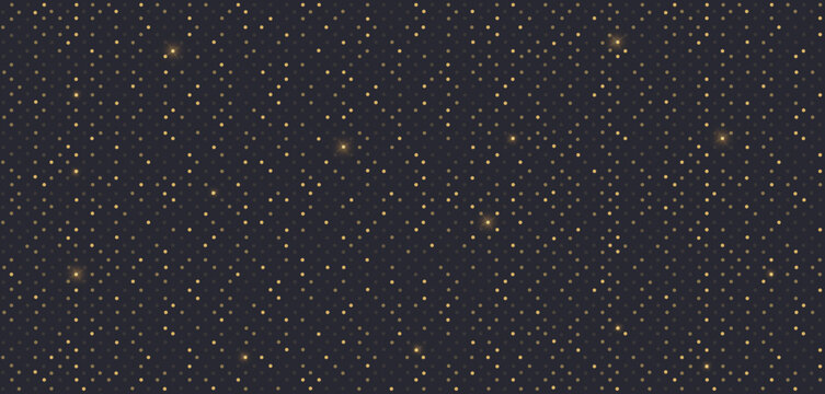 Glitter dots seamless pattern vector