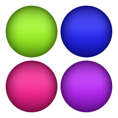 Vector 3d realistic sphere icon vector illustration
