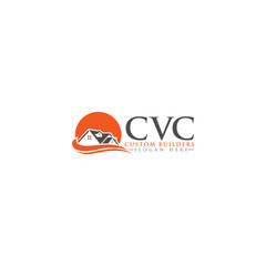 Coastal properties logo template and CVC letter combine logo