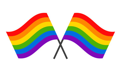 Vector rainbow flag vector for lgbtq pride month concept