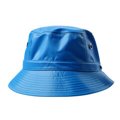 Fototapeta premium Blue Bucket Hat Isolated on Transparent or White Background, PNG