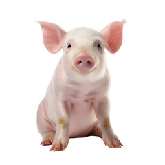 Country Pig Isolated on Transparent or White Background, PNG