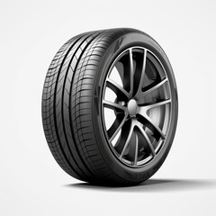 Obraz premium Luxury car rims on a white background