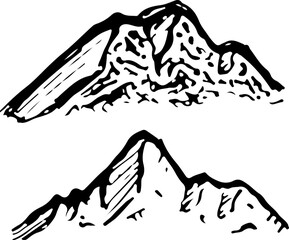 mountain landscape illustration