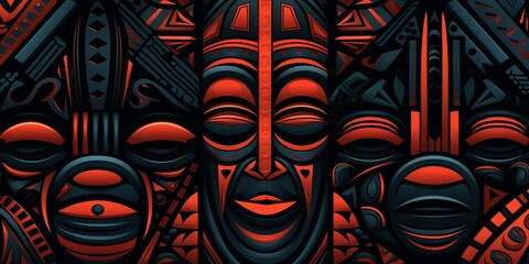 african tribal pattern background