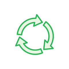 Recycle icon set. Recycling vector icon.