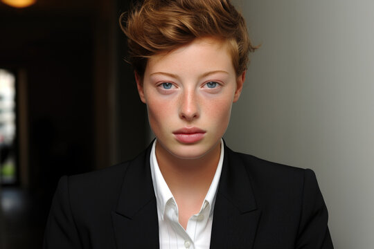 androgynous person