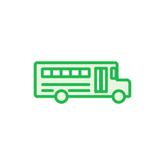 Bus icon set. bus vector icon