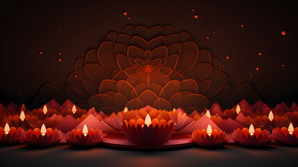 Minimalist Simple Diwali Background
