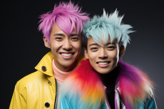 Happy Gay Couple - ai generated