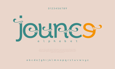 Jounce creative modern urban alphabet font. Digital abstract moslem, futuristic, fashion, sport, minimal technology typography. Simple numeric vector illustration
