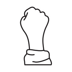 activist hand fist illustration