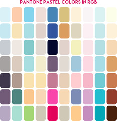 natural tone color palette , Catalog Sweet Candy Trend Illustration in RGB, Abstract Colored Palette Guide, pastel color palettes catalog,  for fashion designers, business, garments, and paints color 