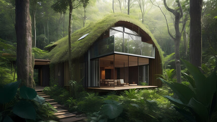Harmony with Nature: Discovering Sustainable Living in Our Eco-Friendly Green Energy Home, a Model of Environmental Responsibility and Comfort. Generative AI