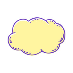 Obraz premium Vector speech bubble on white background