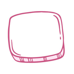 Vector speech bubble on white background