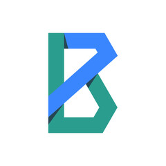 Monogram initial b letter mark logo design. Monogram design vector b logo. Monogram initial letter mark b logo. Design simple b monogram