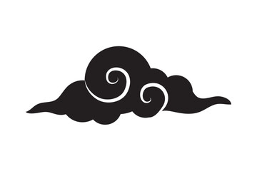 chinese cloud silhouette festival illustration