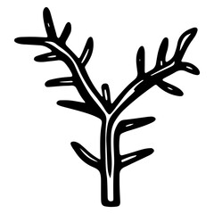 Obraz premium Christmas Home outline