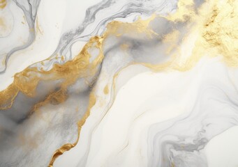 Luxury Gold Marble texture background. Panoramic Marbling texture design for Banner, invitation, wallpaper, headers, website, print ads, packaging design template. AI Generative.