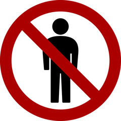 Authorized Personnel Only Do Not Enter Warning Sign Icon. Vector Image.