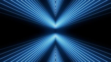 Fototapeten VJ abstract light event particles concert intro game edm music stage party openers titles led neon tunnel background © xleviathanx