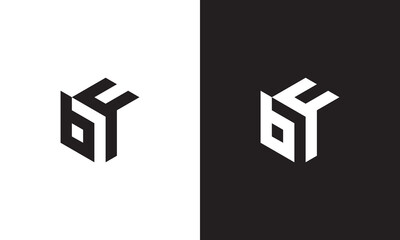BF logo, monogram unique logo, black and white logo, premium elegant logo, letter BF Vector	
 - obrazy, fototapety, plakaty