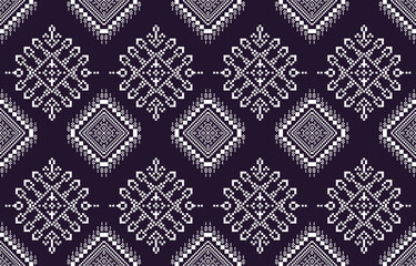 Geometric design fabric pattern, seamless, wallpaper, clothing, carpet, fiber, yarn and shawl. Asian Indian. Abstract background.