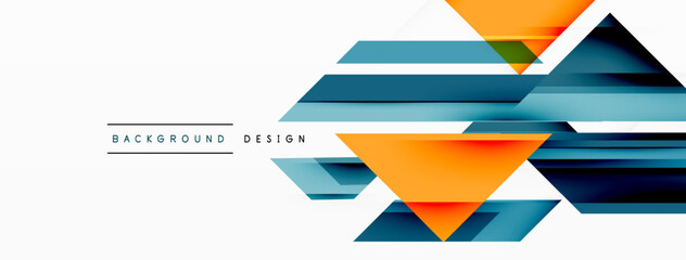 Visually striking background design featuring dynamic geometric lines and arrows. This captivating composition combines movement and precision, creating an engaging and visually appealing graphic