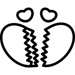 broken heart icon