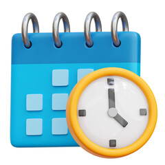 Schedule 3d Icon Illustrations