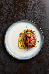 Marbled beef tartare