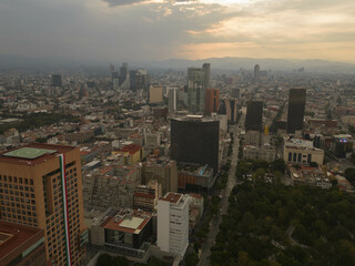 Obraz premium Different images of the south of Mexico City, sunsets over the metropolis