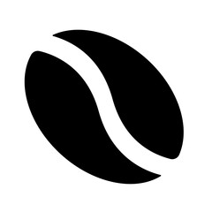 Illustration of Coffee Bean design Glyph Icon