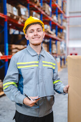 professional business industry technician wearing safety helmet working to maintenance service and checking factory equipment, work of engineer occupation in manufacturing construction technology