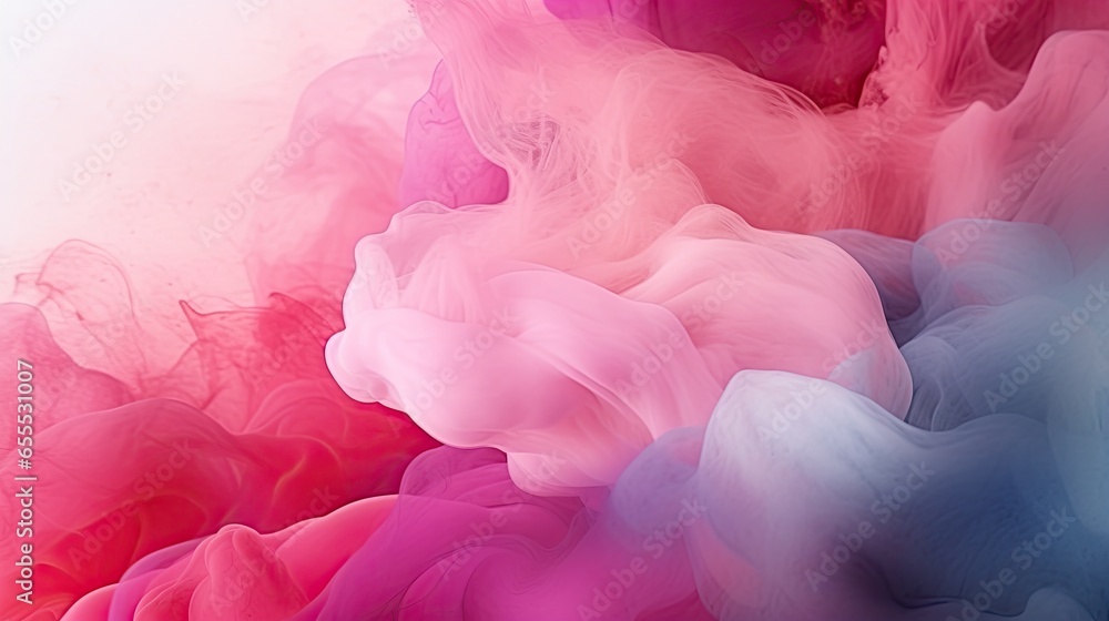 Poster a mixture of colored smoke is shown in this image, it looks like it is floating in the air. generati