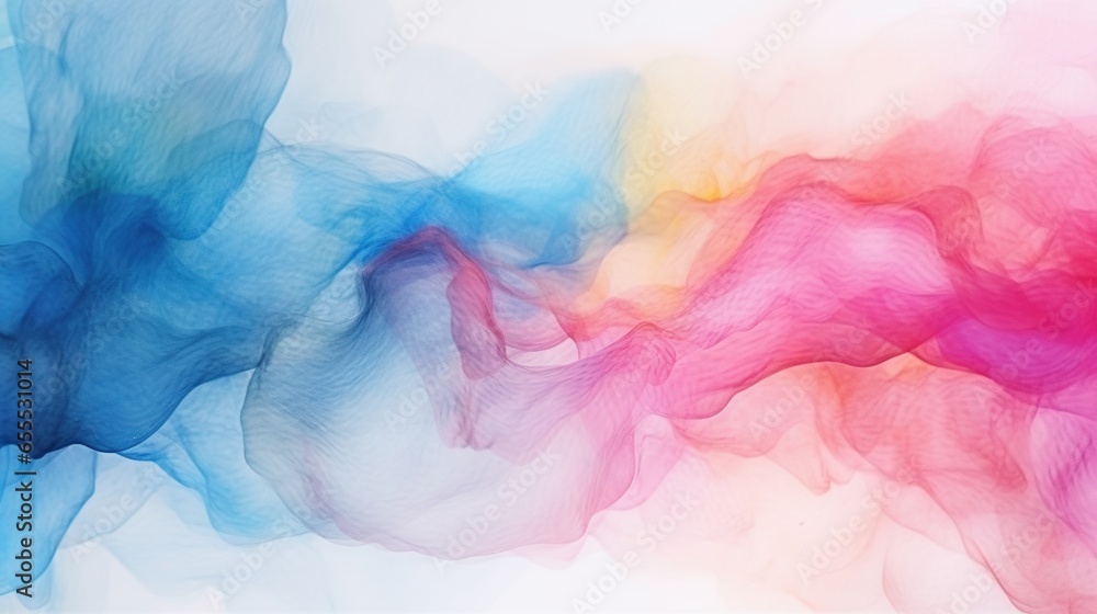 Poster a colorful smoke cloud is shown in this image, it looks like it is floating in the air. generative a