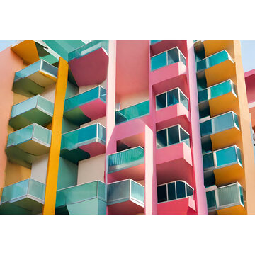 edificios coloridos
