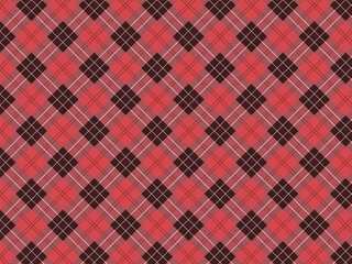 パターン壁紙イラスト　チェック柄　赤斜め