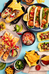 Mexican food variety.