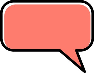 Vector Illustration Cute Colorful Dialog Cloud Speech Bubble Balloon