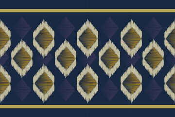 Ikat pattern . Geometric chevron abstract illustration, wallpaper. Tribal ethnic vector texture. Aztec style. Folk embroidery. Indian, Scandinavian, African rug.design for carpet,sarong  