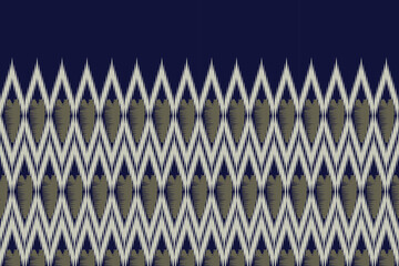 Ikat pattern . Geometric chevron abstract illustration, wallpaper. Tribal ethnic vector texture. Aztec style. Folk embroidery. Indian, Scandinavian, African rug.design for carpet,sarong  