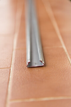 Closeup to Channel Wire Lock to greenhouse  