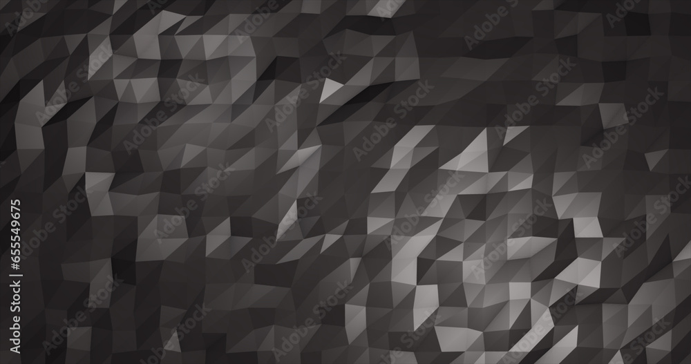 Poster abstract gray silver low poly triangular mesh background