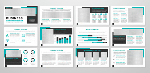 Fototapeta na wymiar business presentation template editable vector design 