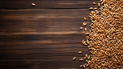 Farro Grain Photography with Copy Space