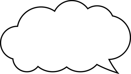 Cloud Speech bubbles. Vector icon.